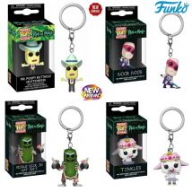 Funko Pop New Rick Et Morty Noob Noob TINKLES MR. POOPY Schlüsselanhänger Vinylfigur Krombopulos Pickle Rick Pocket Pop Schlüsselanhänger Spielzeug