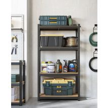 SONGMICS Standregal Küchenregal, 1-tlg., Lagerregal, 40 x 80 x 160 cm,4 verstellbare Ablagen