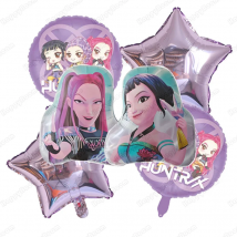 Kpop Demon Hunters Balloons Music Girl Balloon Girl Birthday Party Decorations Supplies Baby Shower Anniversary Globos Gift