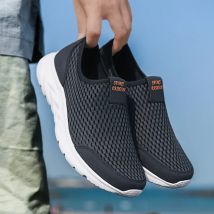 MAEDEF Men's Sneakers Breathable Mesh Men Casual Shoes Outdoor Non-Slip Big Size Loafers Walking Lightweight Male Tennis shoes