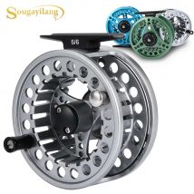 Sougayilang Fly Fishing Reel 5/6 7/8 High Die Casting Aluminium Alloy Spool Fly Fishing Reel Max Drag 11kg Fishing Tackle