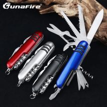 Multifunktionales Schweizer faltbares Taschenmesser, Schlüsselanhänger, tragbares Multitool, Schere, Boxöffner, Outdoor, Camping, Wandern, Jagdmesser