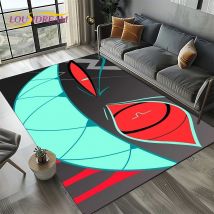 2025 H-Hazbin Hotel Charlie Cartoon Carpet Rug for Bedroom Living Room Home Sofa Decoration,kids Game Play Decor Floor Mat Gift