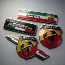 Adesivo Decorativo per Auto, Emblema 3D in Alluminio per FIAT Abarth 500 Tipo FR Panda Argo Freemont Viaggio Bravo Punto