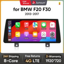 Junsun-reproductor multimedia con Android para coche, dispositivo inalámbrico con CarPlay, para Apple, BMW Serie 1, 2, 3, 4, F20, F21, F22, F30, F31, F32, F33, F34, F36, años 2013 a 2017