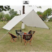 Wasserdichte Plane im Freien 3x3 3x4 3x5 Sonnenschutz Camping Baldachin mit Silber beschichtung 300x300 leichtes tragbares Fly sheet für Zelt