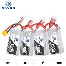 GNB 2S/3S/4S/6S 1300mAh 50C Lipo Battery For Culvert machine RC Models Lightweight FPV Racing Drone Battery With XT60 Plug