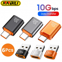 NNBILI USB3.0 Type-C Data Adapter Type C 10A USB C Male To USB Female Converter For Macbook Xiaomi Samsung Fast OTG Connector ﻿