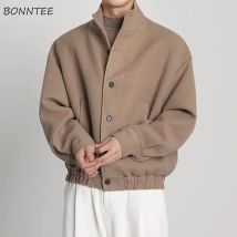 Herbst Winter Jacken Männer Warme Baggy Einfache Outwear Casual Koreanische Mode Hübsche Streetwear Alle-spiel Hombre Täglichen Kleidung