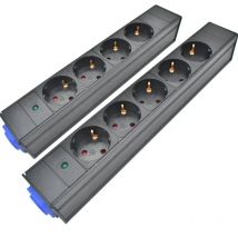Multipurpose PDU Schuko Powerlink box Amplificatore di potenza audio 3P Spina in/out aeronautica Display a LED1-11AC Presa di uscita UE
