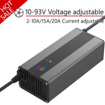 15A Curren Voltage Adjustable 48V 60V 72V 84V 54.6V Li-ion Lifepo4 Lithium Battery Charger 13S 14S 16S 20S 24S fast charge parts