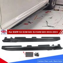 Estensione splitter minigonne laterali effetto carbonio per BMW X3 X3M G01 X4 X4M G02 2018-23