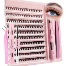 DIY Wimpern Verlängerung skit Wimpern 200 Stück Cluster Wimpern bindung und Siegel Make-up-Werkzeuge zum Kleben von Wimpern Kleben Kleber Zubehör