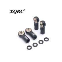KYX 4pcs M4 metal pull rod ball head applied to 1/10 RC remote control car TRX-4 axial SCX10ll 90046 DIY modified ball