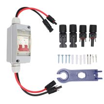 Interruttore interruttore interruttore protettore MCB 2P DC 500V 32A sezionatore con scatola di distribuzione impermeabile IP65 con connettore