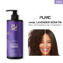 PURC Lavanda 12% Trattamento lisciante alla cheratina brasiliana Capelli ricci Raddrizzare Crema levigante Prodotti professionali per saloni