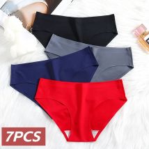 7 Stück Damen höschen nahtlose Seide Damen unterwäsche niedrige Taille feste Slips für Frauen haut freundliche weiche sexy Dessous Hosen