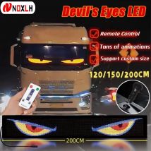 Truck Eyes RGB LED Matrix Pixel Panel Zigarre Auto Zeichen Animation Fernbedienung LED Panel Flexible Display Licht 12V 24V