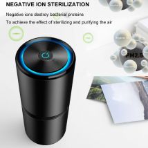 Air Ozonizer Negative Ion Air Purifier Vehicle Car Formaldehyde Eliminator Automotive Smoke Removal Deodorization Machine Alloy