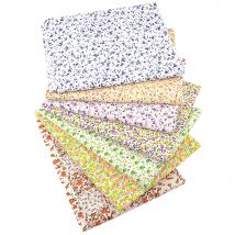 Dolls Fat Quarter Patchwork Cotton Fabric Sewing Lovely Flowers and Leaf Design Dolls Clothes Tecido Tissue Crafts Meter Fabric
