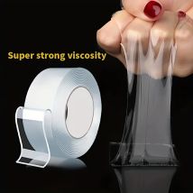 Nastro adesivo nano ultra resistente da 20-50 mm di larghezza Nastro biadesivo ad alta viscosità Nastro di montaggio riutilizzabile trasparente senza traccia