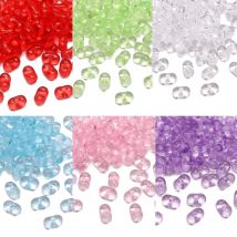 1 Satz/beutel 6-Farbe Kombination Acryl Transparent Erdnuss Perlen Einzigartige Lose Perlen Handgemachte DIY Schmuck Armbänder Ohrringe Accesso