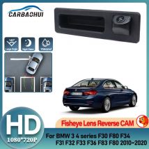 HD Rear View Backup Camera Fisheye For BMW 3 4 Series F30 F80 F34 F31 F32 F33 F36 F83 F80 2010~2020 Trunk Handle Reverse Camera