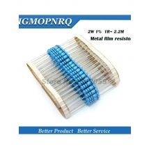20pcs 2W Metal film resistor 1% 1R~1M 4.7R 10R 22R 47R 100R 220R 560R 1K 10K 100K 2.2 10 22 47 100 220 470 1M ohm
