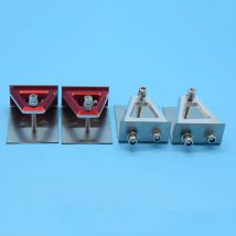 Ein Paar 49 x 38 mm Zierklappen, Zierlaschen, Balance-Platte für 50–85 cm RC-Rennboot, Schnellboot, O/V-Boot
