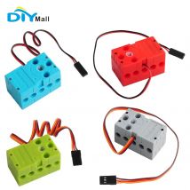 Geekservo Programmierbarer Servo Mini 2P/3P Kabelgebunden 360-Grad-Rotation Kompatibel mit Standard-Bausteinen Microbit Raspberry Pi