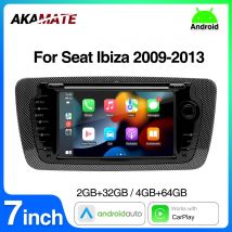 Autoradio 2 Din per Seat Ibiza 2009-2013 Lettore multimediale audio CarPlay Android Auto GPS Bluetooth WIFI FM RDS Autoradio