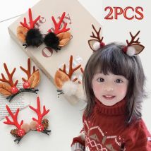 Weihnachten Geweih Haars pange Haars pange Neujahr Mädchen Haars pangen Frau Party Ornament Zubehör Weihnachten Haars pangen Hirsch Ohr Haarnadeln