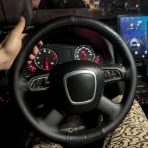 Kunden spezifische 2007 fit Auto lenkrad abdeckung Kohle faser für Audi a3 a4 (b8) a6 (c6) a8 a8 l q5 q7 2004-2015 s8 2004-2015