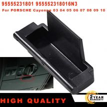 1 Stück Neuer Dachkonsolen-Regalknopf Schwarz ABS 95555231801 Für Porsche Cayenne 9PA SUV 2002-2010 Einfache Installation Autozubehör
