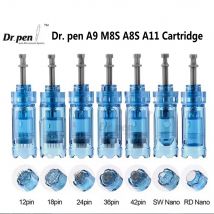 10pcs Needle Cartridge for Dr Pen M8S /A8S/ A9/ A11 Microneedle 12/24/36/42 pins Round Nano Replacement Tip Skin Care