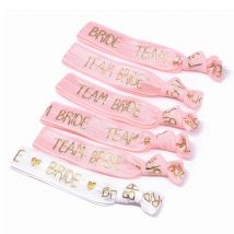 6/11 pezzi braccialetti per addio al nubilato braccialetto per la sposa della squadra sposa per essere decorazione addio al nubilato forniture per matrimoni cravatte per capelli