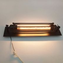 Lampada da parete industriale Vintage E27 Edison Lampada da parete Gabbia in filo di ferro Flauto Lampada da parete antica per bar Ristorante Loft Corridoio