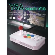 DATA FROG Y5A Wireless Arcade Fight Stick for Switch 2/Windows with Bluetooth & 2.4G Receiver, Joystick Game Controller