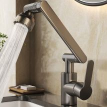 Multifunktionaler, universeller, drehbarer Dual-Modus-Wasserhahn, Roboterarm-Waschbecken, Küche, Badezimmer, heißes und kaltes Heimwaschbecken