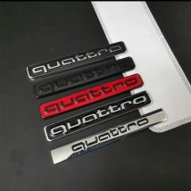 ABS Auto Coda Posteriore Tronco Emblema Parafango Laterale Adesivo per Audi Quattro A5 B7 Q7 A3 A4 B8 A6 TT R8 A8 A7 Q5 Q3 C7 S3 A1 B5 Q2 Sport