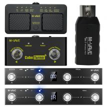 Tastiera controller Midi wireless M-VAVE/girapagina wireless con girapagina/adattatore MIDI SK7/pedale controller MIDI al cioccolato