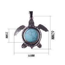 2018Natural Stone Crystal Jewelry Couple Necklace Fashionable Birthday Gift  Sea Turtle Pendants Man Woman
