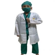 Kinder chirurgische Uniform Kinder Arzt Kleidung Hemd Hosen Mantel Anzug Kinder Arzt Cosplay Halloween Kostüme Party Geburtstags geschenk