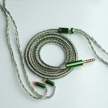 XINHS 24 Stränge versilbertes Kupfer Kopfhörerkabel MMCX/0,78 mm 2 Pin/QDC/TFZ HiFi Kopfhörer-Upgrade-Kabel für SE535 UE900S