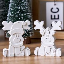 3D Reindeer Silicone Mold DIY Handmade Creative Christmas Ornament Plaster Mold Cute Couple Deer Craft Gift Xmas Decor Supplies