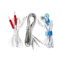Durable Lead Wires for TENS EMS Unit Standard Leads Compatible with Electric Muscle Stimulators Massager Premium Electrode Cable