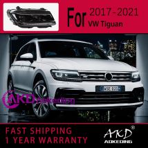 Światła samochodowe do VW Tiguan LED Reflektor 2017-2021 Tiguan Lampa przednia DRL Soczewka projektora Samochodowe