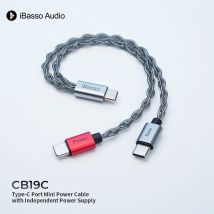 iBasso CB19C USB-C-Kabel-Dongle, separates Stromkabel, Typ C auf C, unterstützt Cayin HIBY FIIO TANCHJIM MOONDROP DAC-Decoder