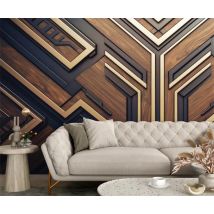 beibehang Customize the latest bedroom and living room decor with three-dimensional abstract geometric background wallpaper