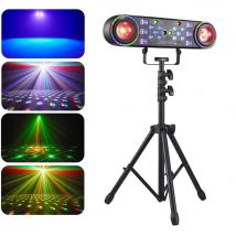 Luci stroboscopiche per feste DJ con treppiede DMX / Controllo remoto Luce laser a sfera magica da 80 W Luci viola a LED Illuminazione ad effetto onda d'acqua